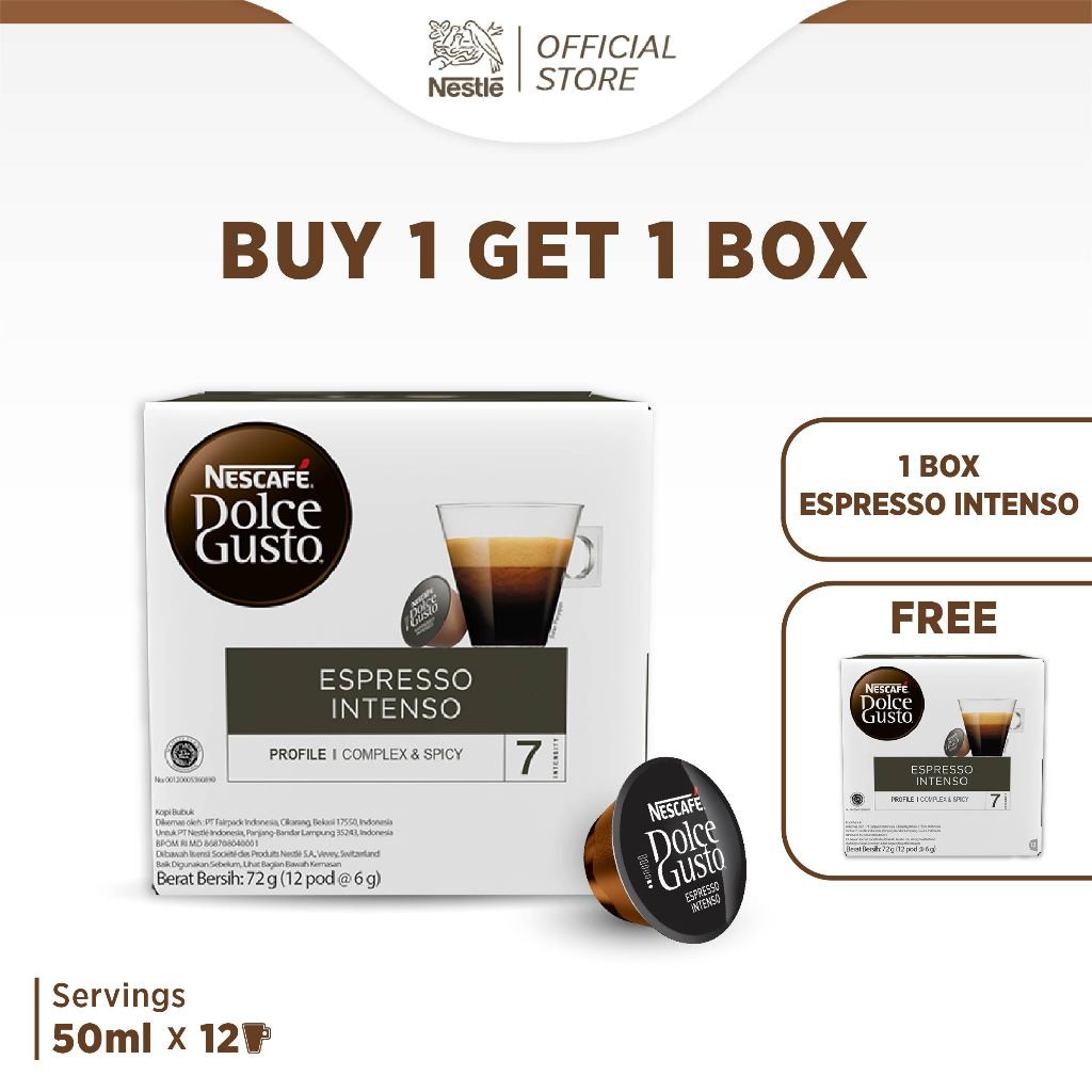 

NESCAF Dolce Gusto Espresso Intenso 1 box (12 kapsul = 12 gelas)