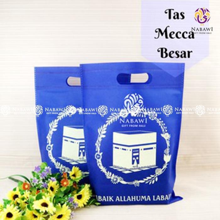 Tas Bingkisan Souvenir Haji Umroh Bahan Kain Spunbond Gambar Kakbah Goodie Bag Oleh Oleh Haji Umroh