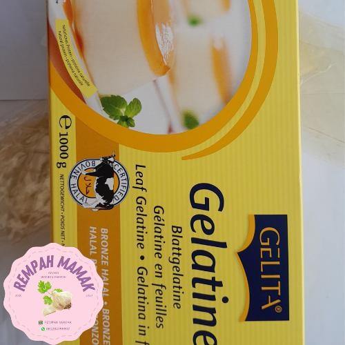 

GELATINE SHEET 50 LEMBAR / GELATIN LEMBARAN FROM GERMANY / GELATINE