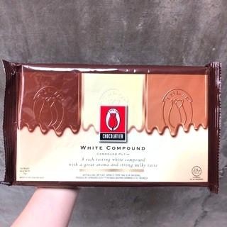 

TULIP WHITE COMPOUND CHOCOLATE COKLAT COKELAT KOMPON PUTIH TULIP 1 KG
