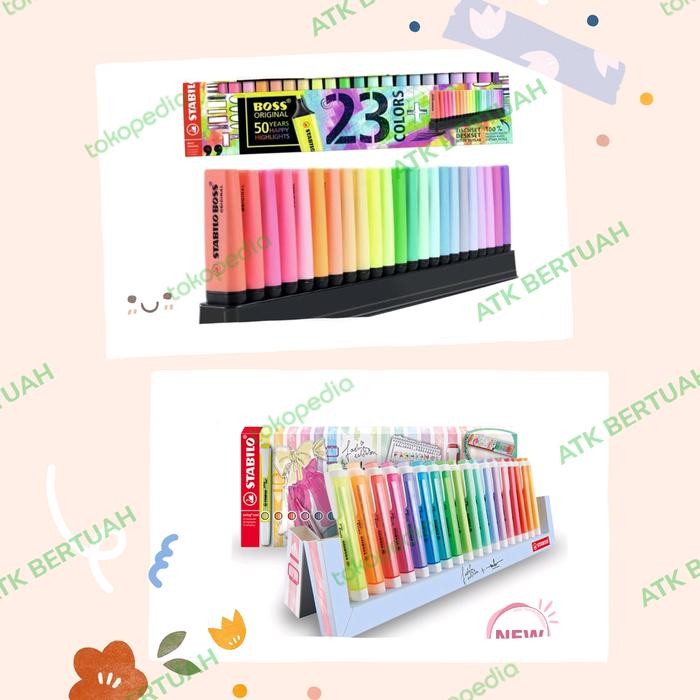 

STABILO BOSS SWING COOL ORIGINAL DESK SET WARNA LENGKAP HIGHLIGHTER