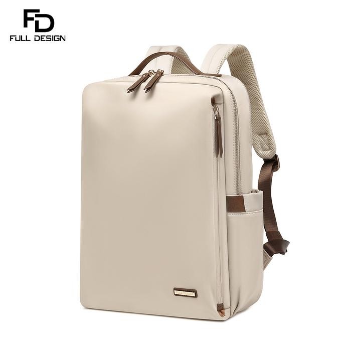 Full Design Tas Sekolah Tas Laptop Ransel Wanita Nylon Waterproof 15.6 Inch Laptop Backpack