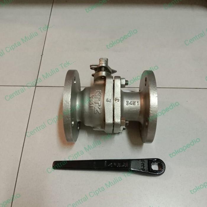 Kitz Ball valve 1" inch Stainless ss304 Flange Jis 10k DN25 Kode 1032