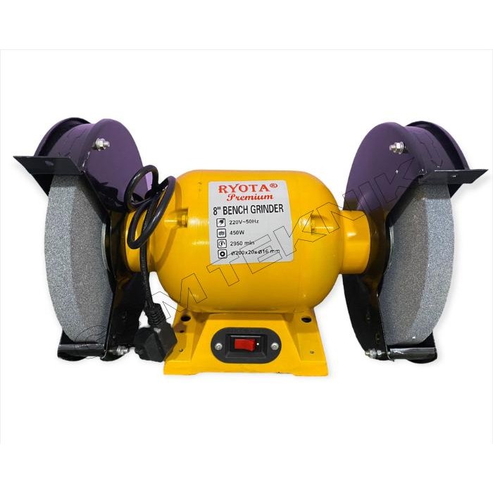 Mesin Gerinda Duduk 8" Inch / Bench Grinder 8" Inch Body Jumbo RYOTA
