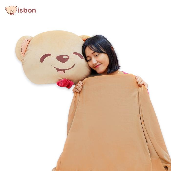Balmut Bantal Selimut Beruang Istana Boneka Balmut Boney traveling
