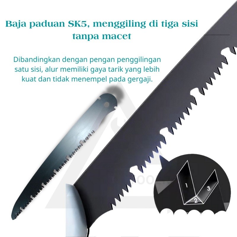 GERGAJI KAYU LIPAT GERGAJI LIPAT JEPANG PISAU LIPAT GERGAJI KAYU PERKAKAS MATA PISAU 180-300MM