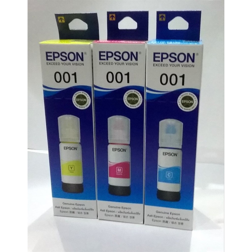 TINTA EPSON 001 ORIGINAL C13T03Y200 C13T03Y300 C13T03Y40 INK PRINTER L4150 L4160 L6160 L6170 L6190