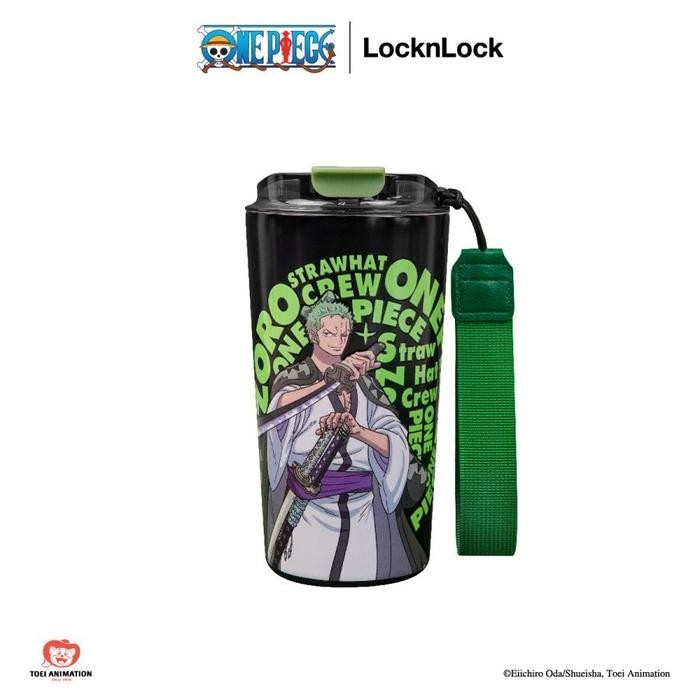 ID LOCKNLOCK GLOW IN THE DARK CAFE TUMBLER 500ML ONE PIECE EDITION - RORONOA ZORO
