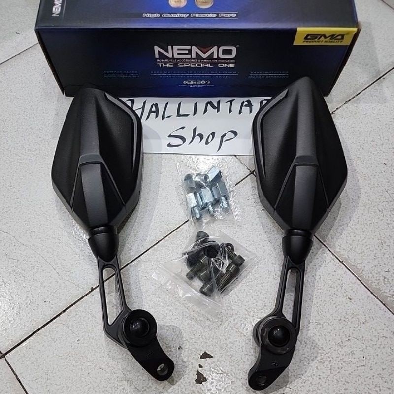 Spion Motor Merek NEMO 1372 Kaca Putih Model CLICK thailand PCX Vario150