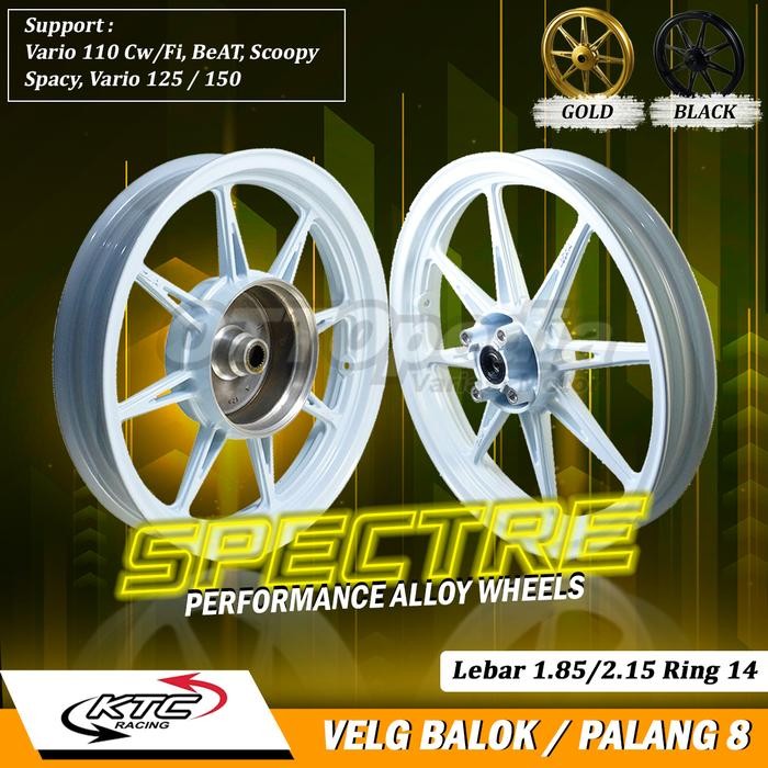 ~~~~~] Velg Pelek KTC Racing Spectre Beat Scoopy Vario Genio Palang 8 Ori