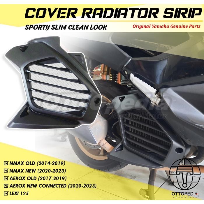 Kualitas terbaik] Cover Tutup Radiator Sirip Yamaha NMAX Old/ Nmax New Aerox Lexi Ori Asli YGP Slim