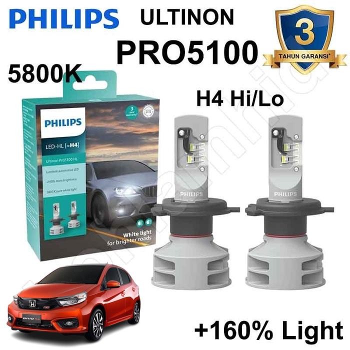 Lampu Led New Brio Philips Ultinon Pro5100 5800K Bohlam Led Mobil