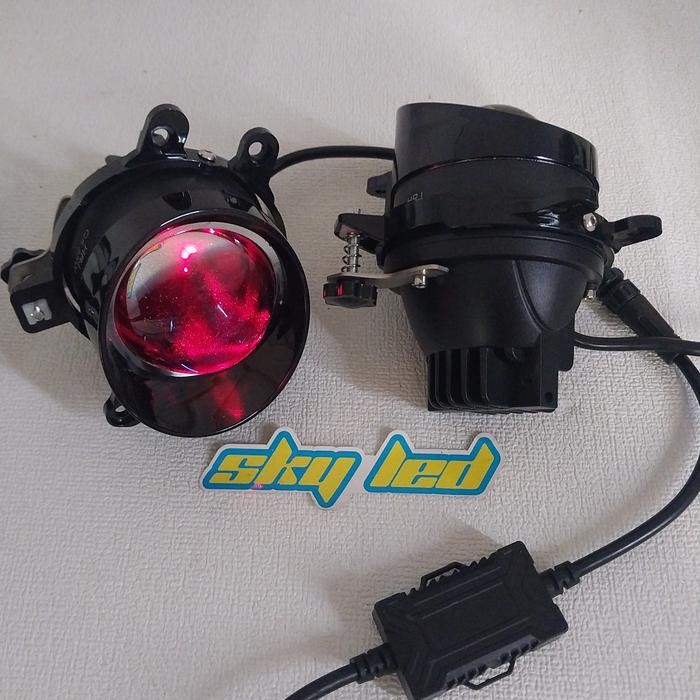 Bilens Led Projector Lens Biled Foglamp Bi-Led 3 Inch Bluelens 3 Warna - Honda Toyota Nissan