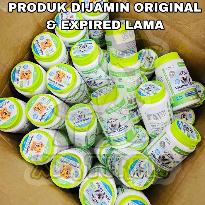 SPIRIT CALCIUM TABLET VITAMIN TULANG ANJING KUCING CEGAH PATAH TULANG