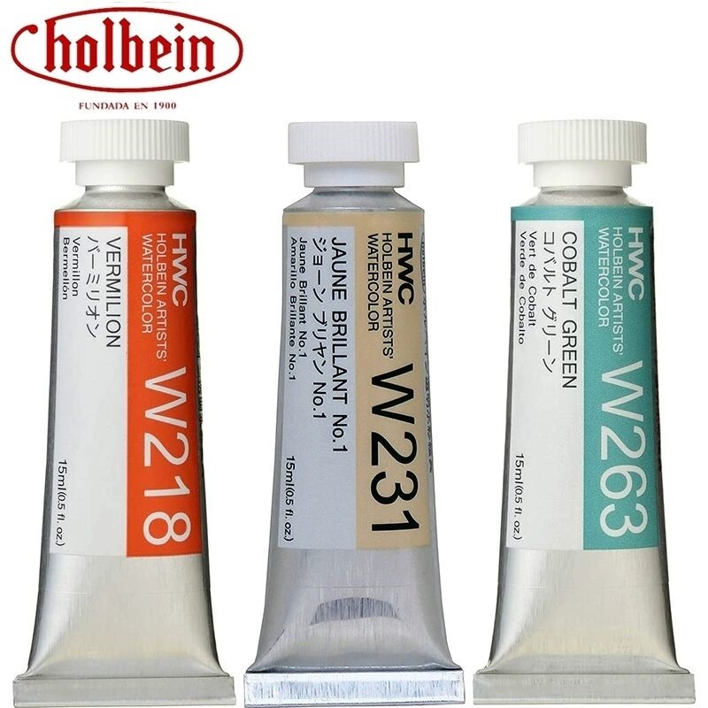 

Japan Holbein Series 4/5/6 Artists' Transparent Watercolor Paint 15Ml/0.5Oz Tubes Art Watercolour