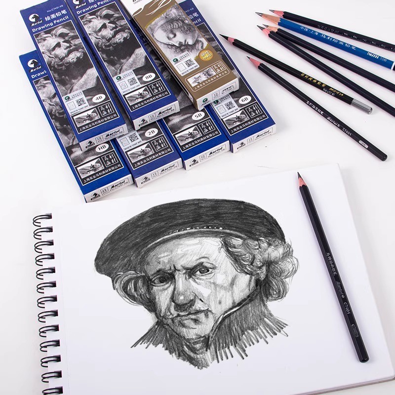 

Boxed Professional 2H Hb-16B Graphite Mixed Sketching Pencil Sketch Drawing Charcoal Pencils For
