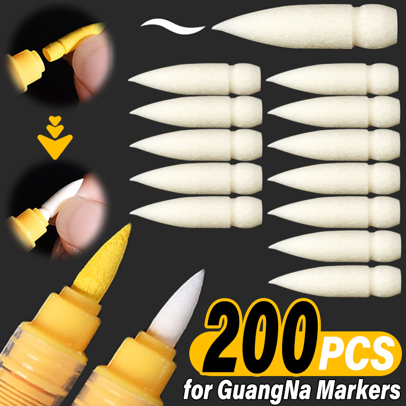 

Soft Replacement Cores Dual Brush For Guangna Markers Pens Fabric Rock Drawing Pen Stone Ceramic