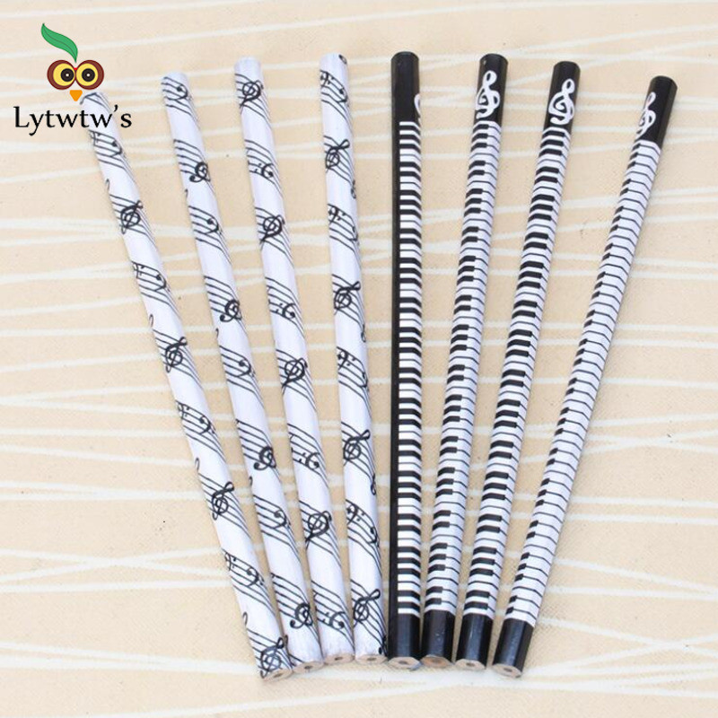

Musical Pencil 2B Standard Round Music Stationery Piano Student Creative Kawaii Simple Cute Pencil