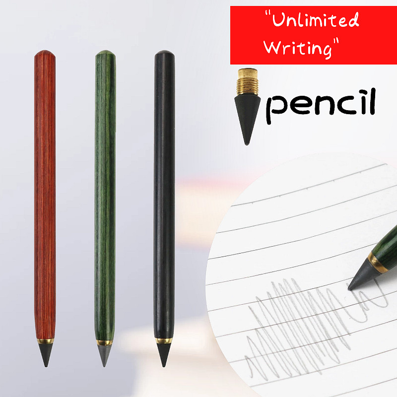 

Wood Pencil Hb Unlimited Writing Pencil No Ink Eternal Pencils Art Sketch Painting Tools Novelty