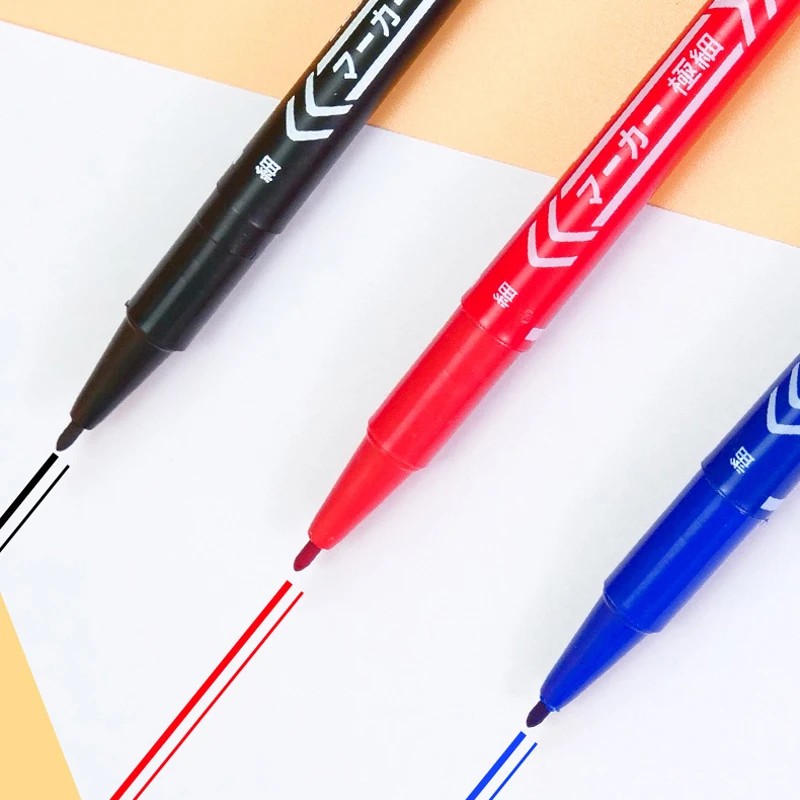 

3 Pcs/Set Cd-R Dvd-R Media Disc Double Head Marker Pen Writing Student Marker Pen School Office