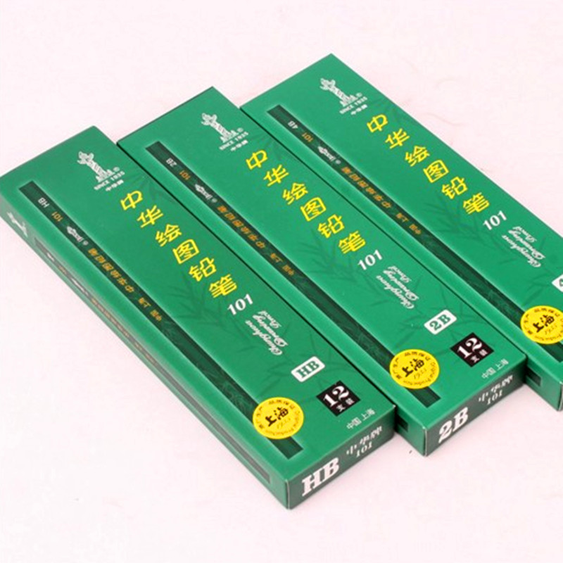 

Chunghwa 101 High Quality Classical Green Wooden Pencil Student Drawing Writing Hb 2B Pencil School