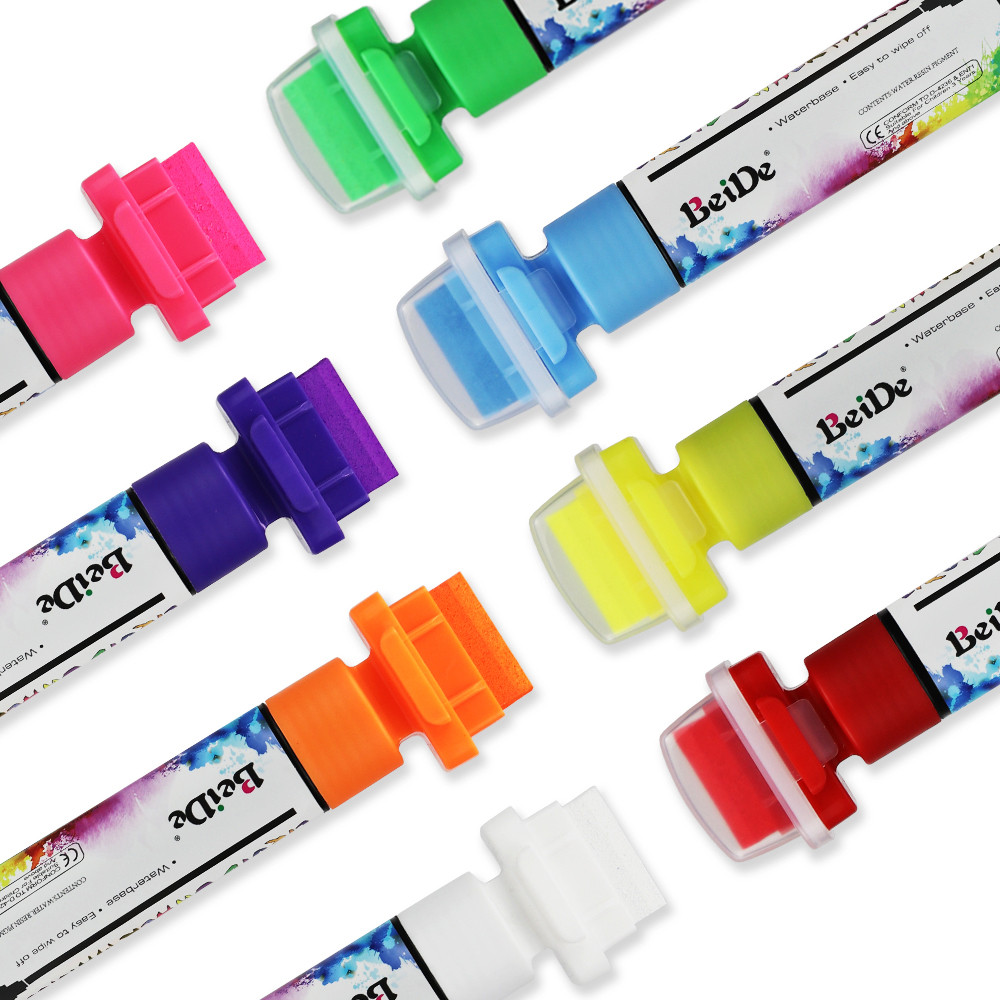 

8Pcs Liquid Chalk Marker Pen Erasable Chalk Graffiti Marker For Window Stone Fabric Wood Metal Art