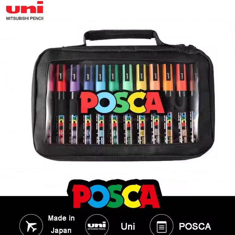 24Pcs Japan Uni Posca Acrylic Marker Pen Set For Graffiti Painting Permanent Children'S Gift