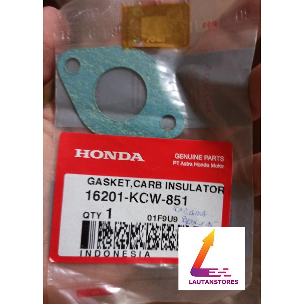 16201-Kcw-851 Perpak Paking Intake Manipol Grand Revo 100 Karisma - Asli