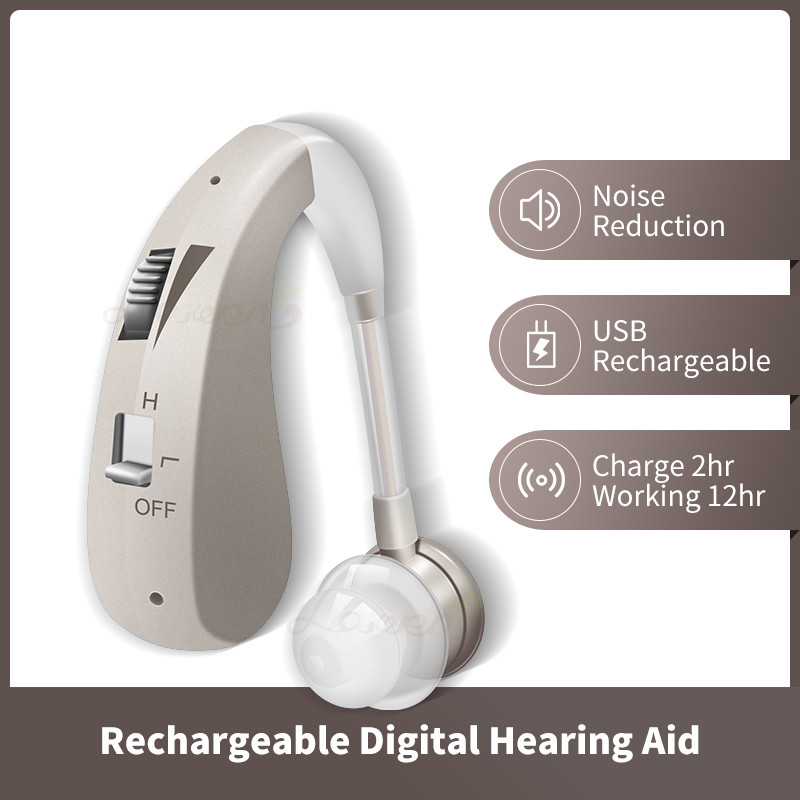 Rechargeable Hearing Aids Mini Digital Hearing Aid for