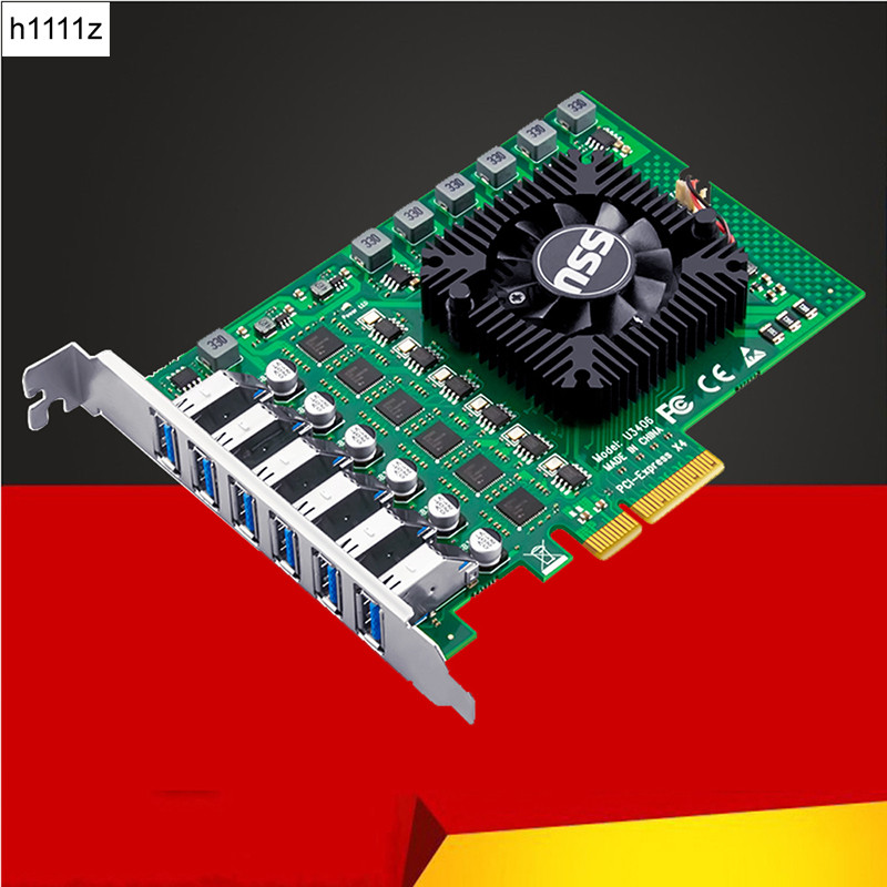 BEST SELLER USB 3.0 PCI Express Adapter PCI e to 6 Port USB 3 Expansion Card 6 Channel USB3 PCIe x4 