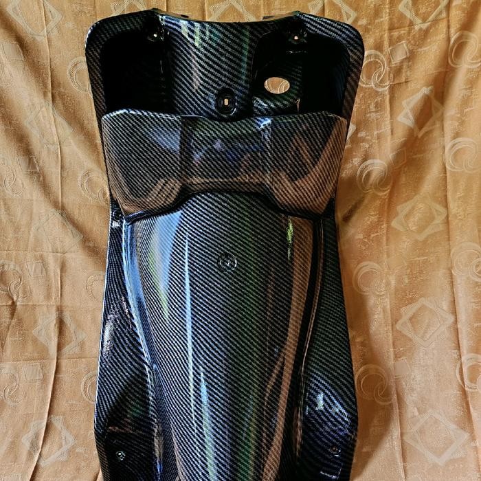 Paketan Legshield dan Laci Mio SMILE Full Karbon Celup - Karbon WTP - Karbon Cover Body Motor