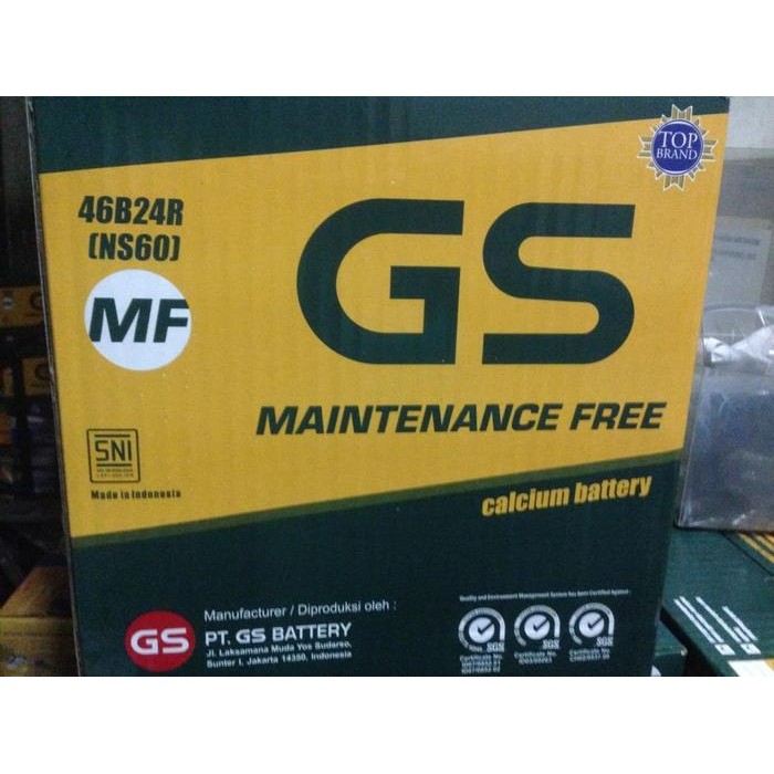 NEW GS MF NS60 aki kering mobil terios rush apv swift sx4 avanza xenia