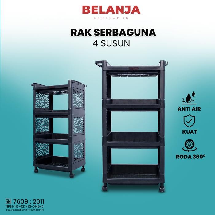 New RAK 4 SUSUN AOYAMA / RAK SERBAGUNA AOYAMA/ RAK SERBAGUNA