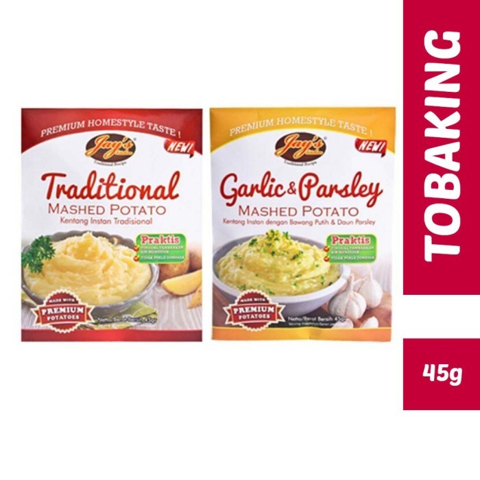 

New Jays Mashed Potato Jay's kentang instan traditional garlic parsley
