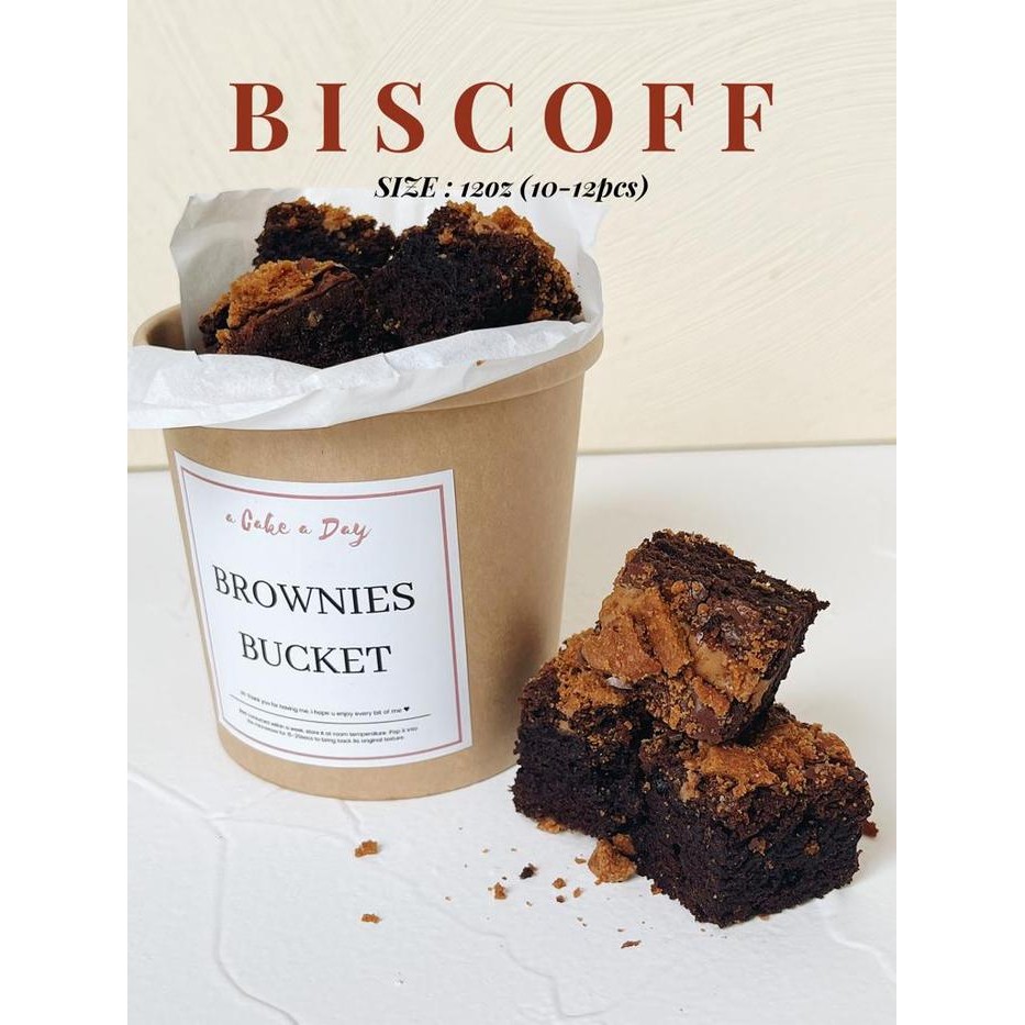 

New Brownies Panggang Bucket a Cake a Day 12oz BISCOFF