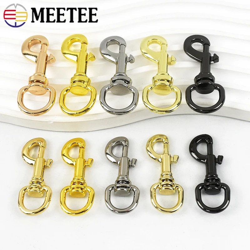 

5/10/20Pcs 11/15Mm Metal Buckle Bag Strap Keychain Swivel Trigger Clips Lobster Clasp Dog Collar