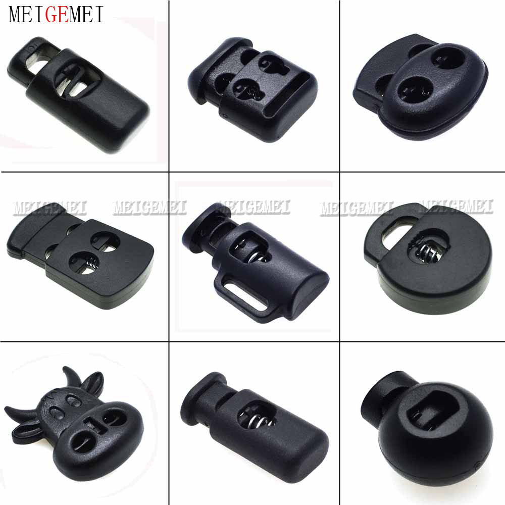 

5Pcs/Pack Plastic Cord Lock Toggle Clip Stopper Belt Buckle For Paracord & Cord Tether Tip Cord Lock