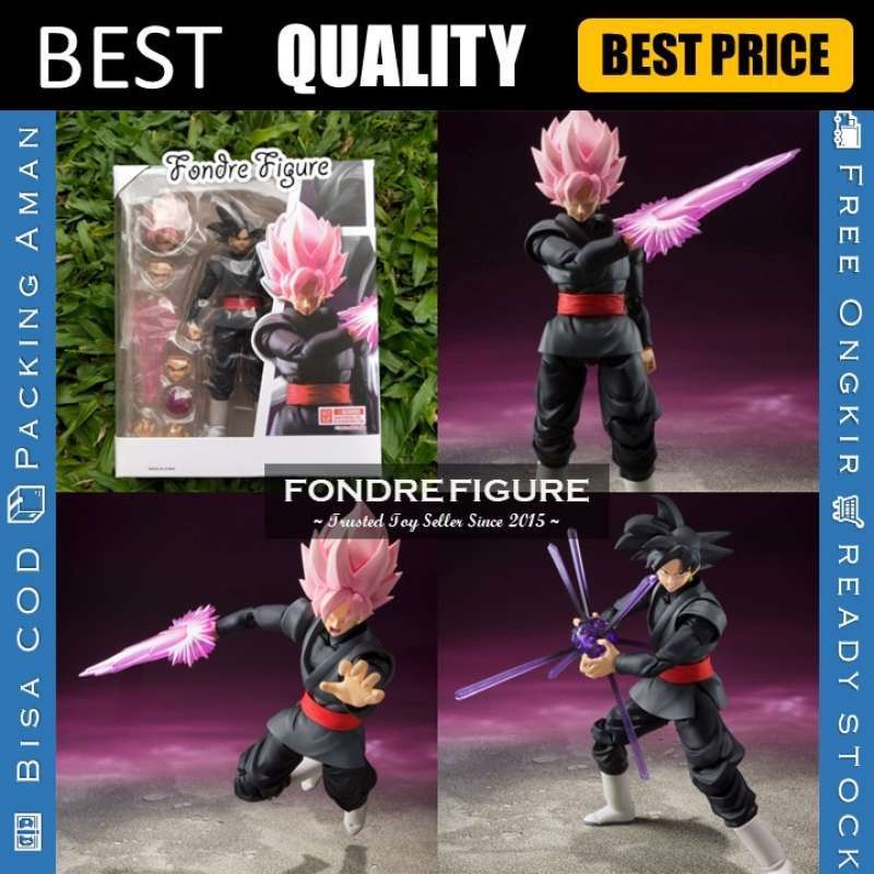 SHF SON GOKU BLACK ROSE PINK SH FIGUARTS SONGOKU DRAGON BALL Z ACTION FIGURE KWS