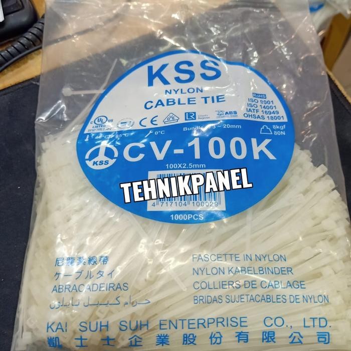 

CABLE TIES KSS CV-100 PUTIH / HITAM
