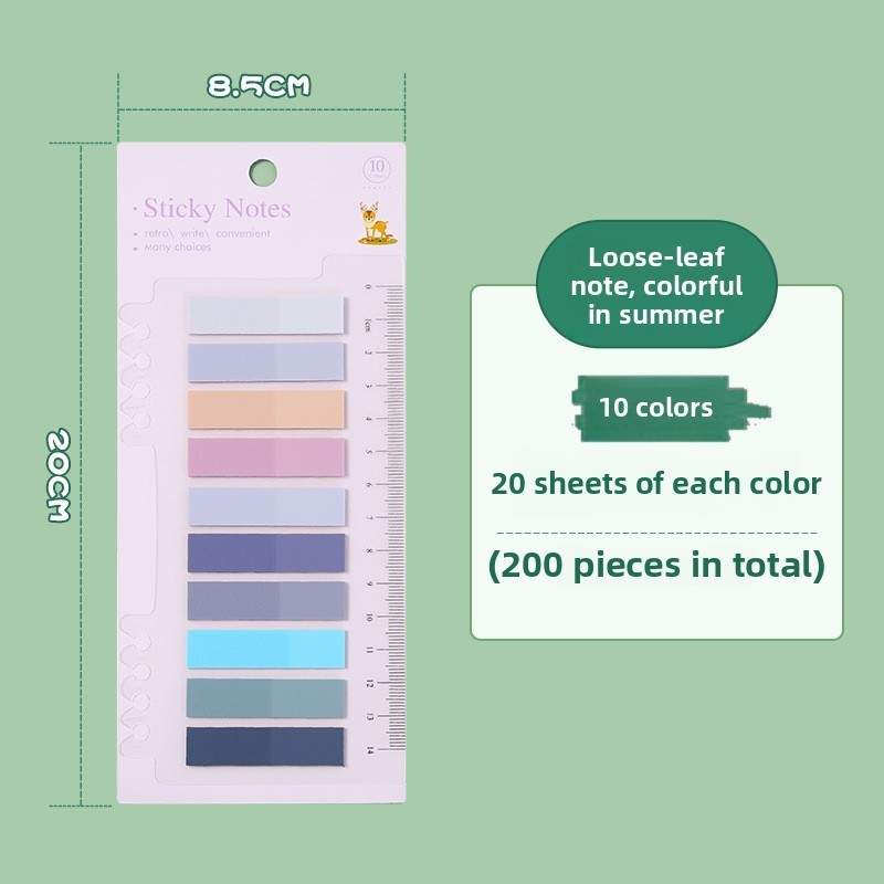 

Morandi Ins Style Transparent Sticky Notes Custom High End Index Tabs Strong Adhesive Pet Memo Pads