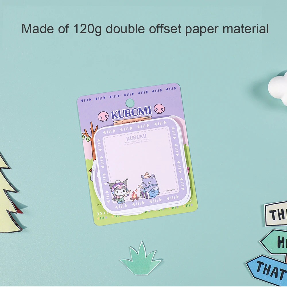 

Sanrio Memo Pad Sticky Note Non-Adhesive Notepad Kuromi Mymelody Cinnamoroll Hellokitty Cartoon