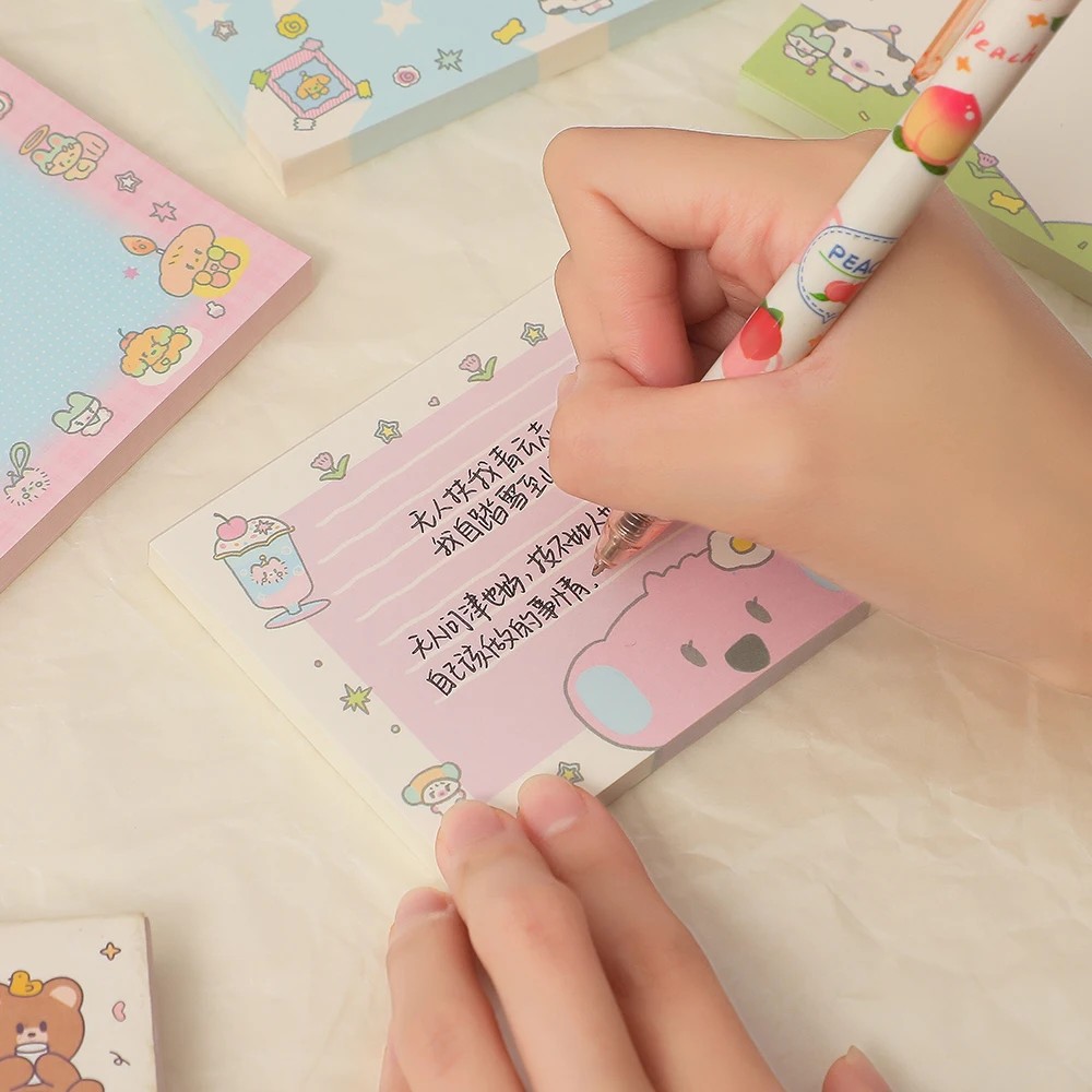 

Cute Korean Memo Pad Material Paper Notepad Stationery Supplies Office Accessories For Desk Journal