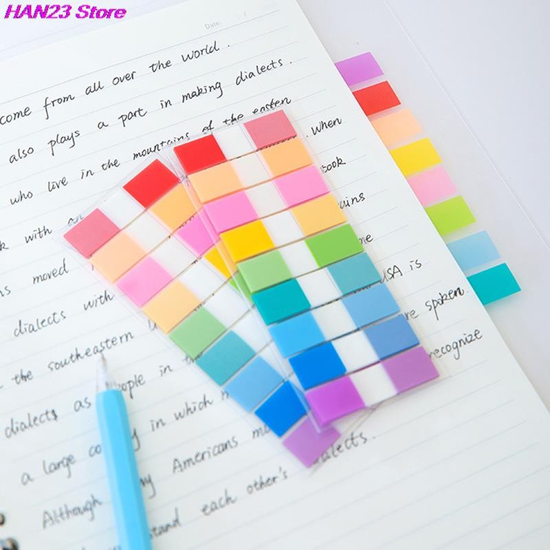 

100/180Sheet Transparent Sticky Notes Page Markers Book Tabs Index Sticky Notes Bookmarks Memo Pad