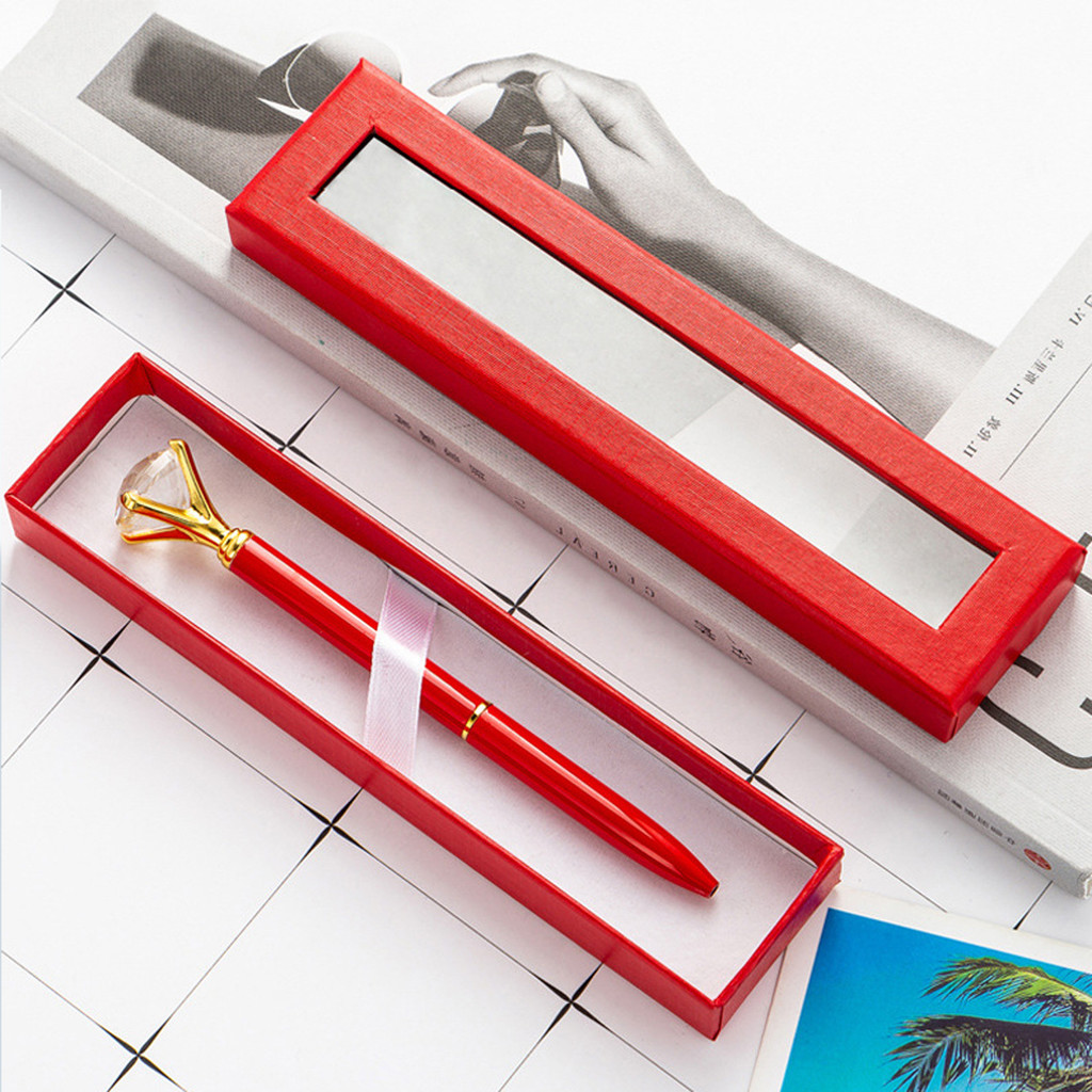 

Pencil Case Transparent Window Business Office Paper Gift Pen Box Case Cardboard Pen Box Pen