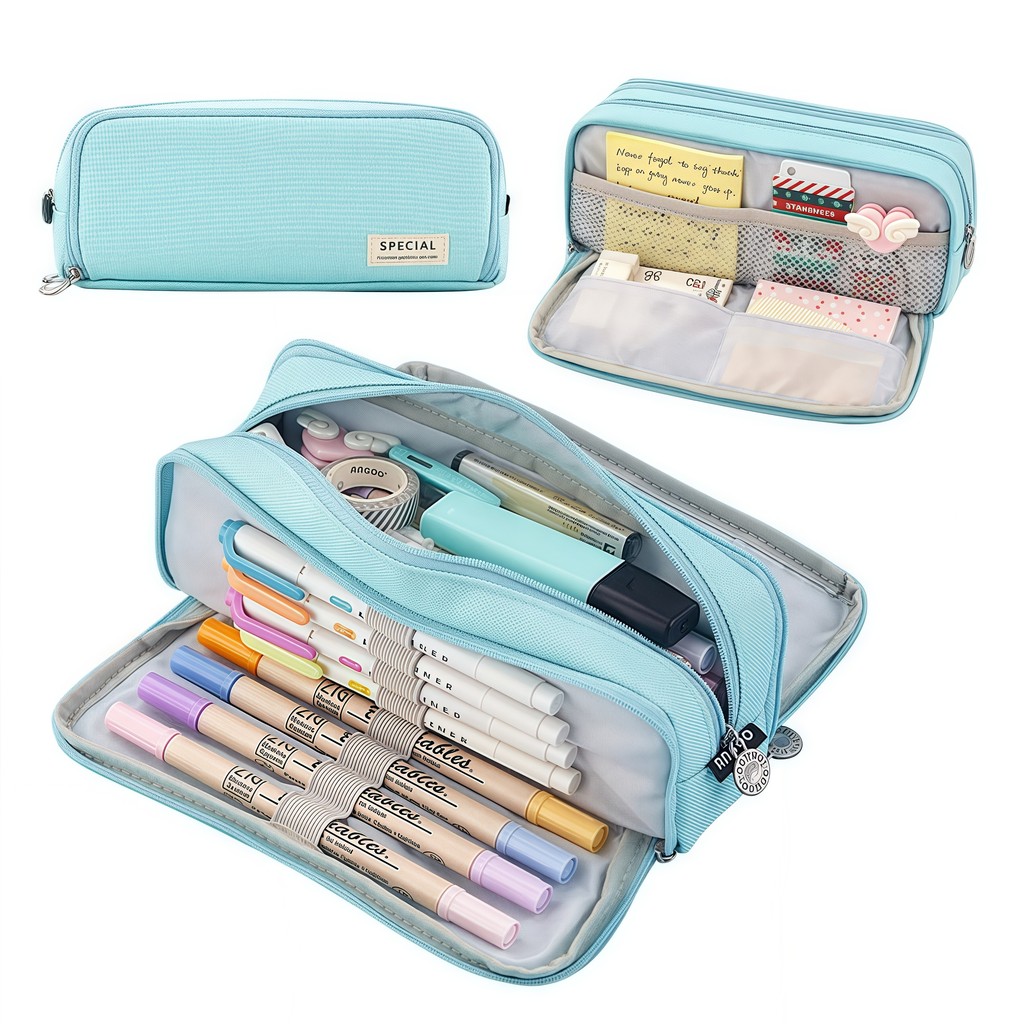

Extra Large Capacity Portable Pencil Case, Simple And Durable Organizer, Ideal For Students And