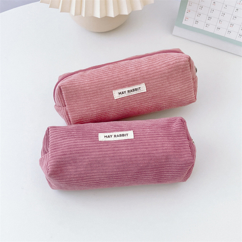 

1 Piece Simplicity Student Pencil Pouch For Boy Girl Fashion Aesthetic Solid Color Series Pencil