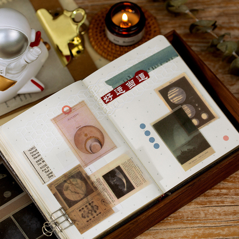 

50Pcs/Lot Memo Pads Material Paper Old History Sulfuric Acid Junk Journal Scrapbooking Paper Retro