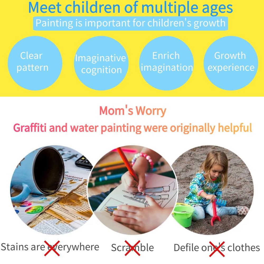 

Magical Book Water Drawing Montessori Toys Reusable Coloring Book Early Education Toys Dinosaur