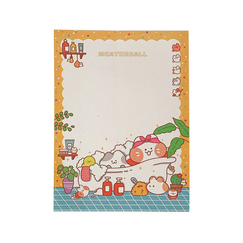 

50Sheets Korean Cartoon Selling Cute Bunny Cute Memo Pad Small Notebook Student Hand Account Can