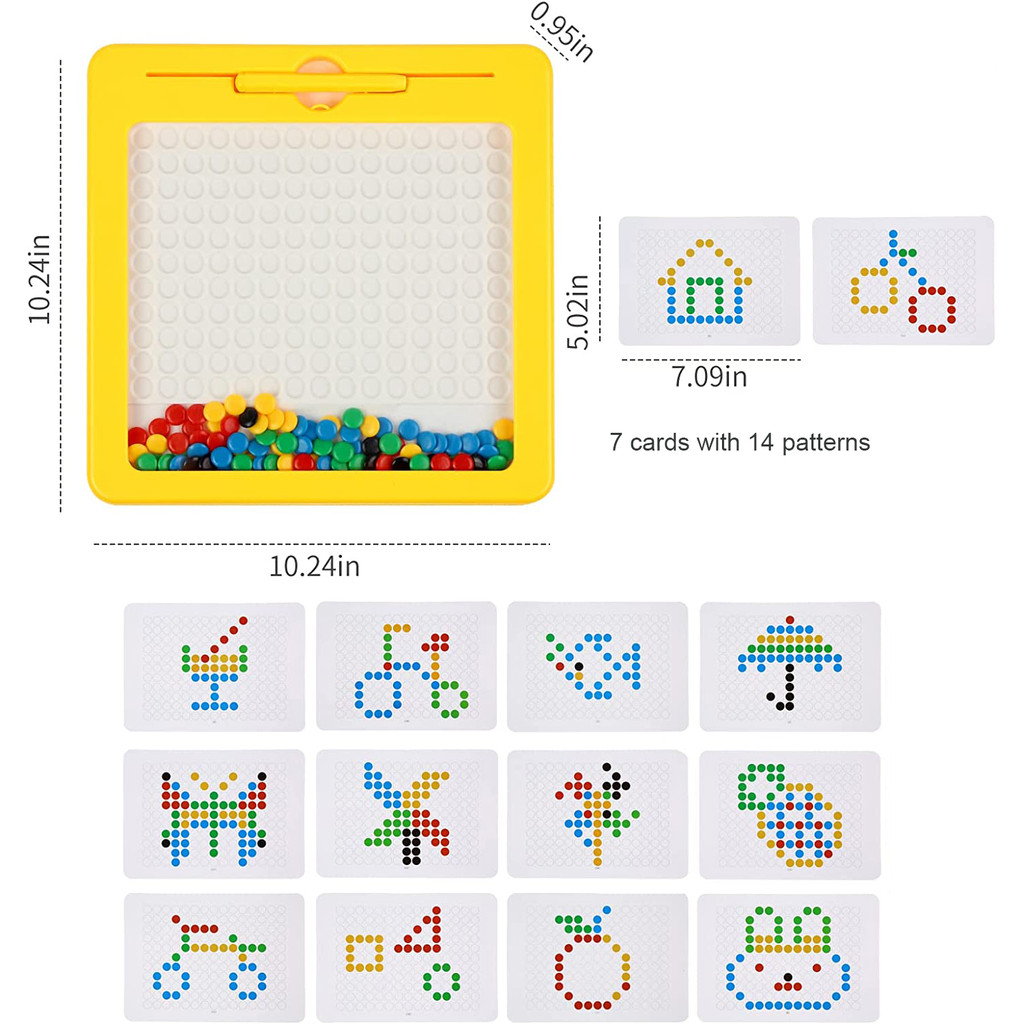 

Magnetic Drawing Board For Toddlers Doodle Board With Magnetic Pen And Beads Montessori Educational